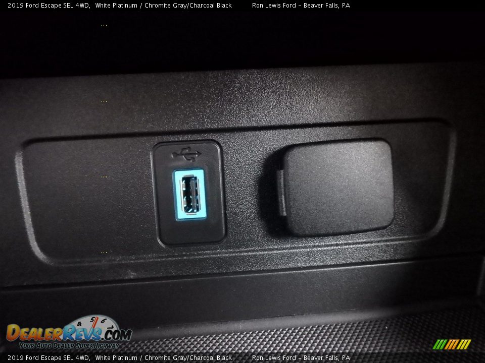 2019 Ford Escape SEL 4WD White Platinum / Chromite Gray/Charcoal Black Photo #20