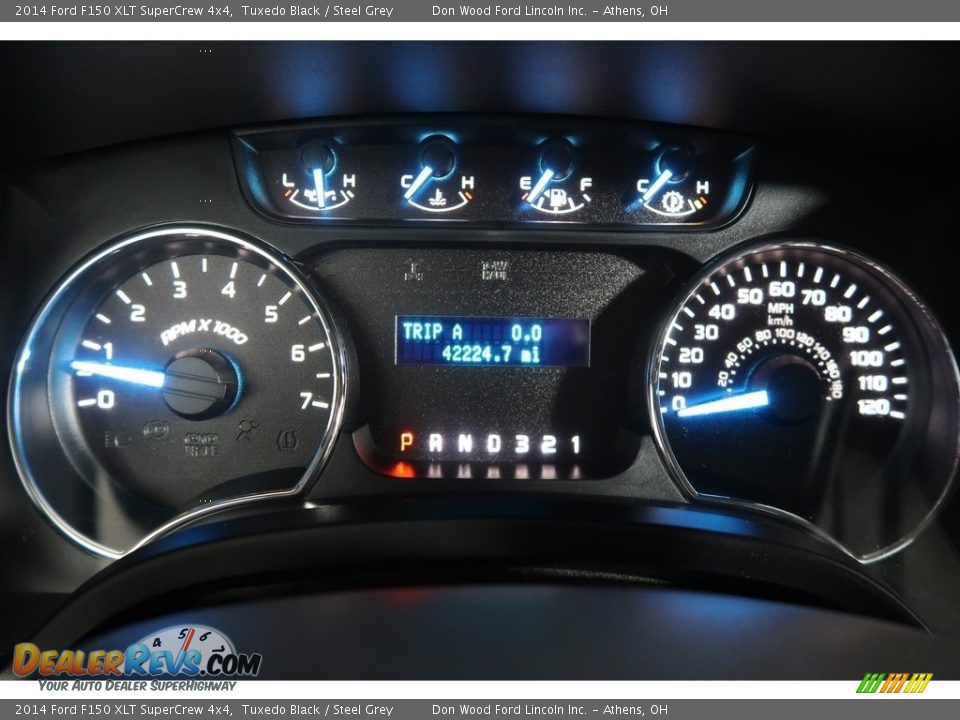 2014 Ford F150 XLT SuperCrew 4x4 Tuxedo Black / Steel Grey Photo #20