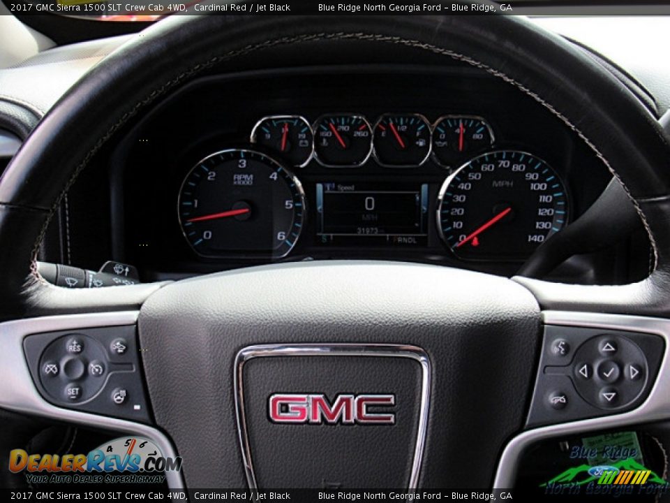 2017 GMC Sierra 1500 SLT Crew Cab 4WD Cardinal Red / Jet Black Photo #14