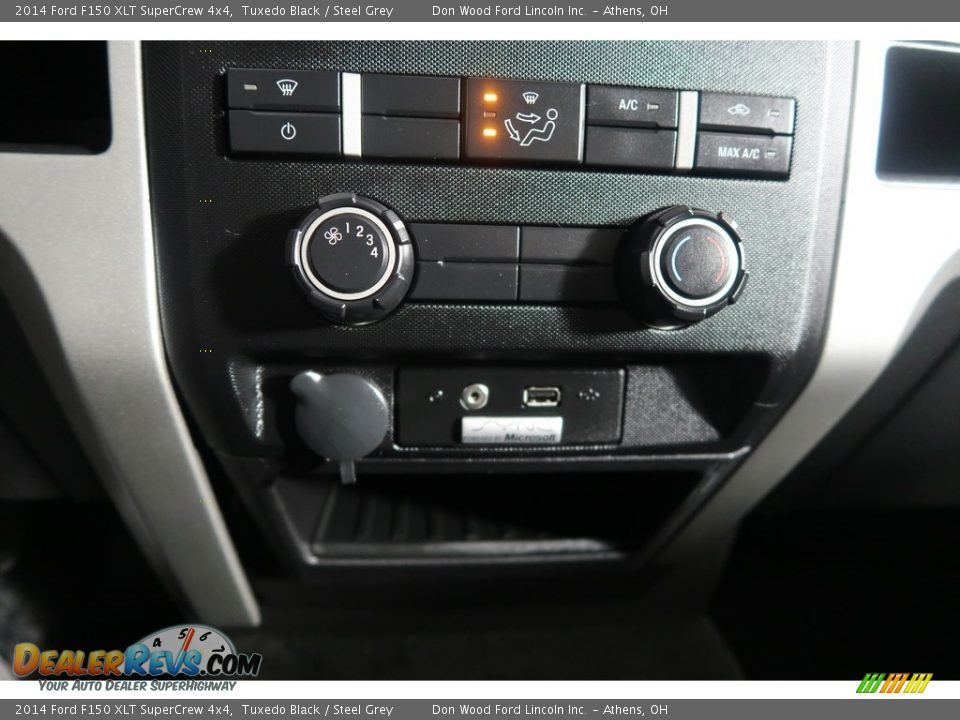 2014 Ford F150 XLT SuperCrew 4x4 Tuxedo Black / Steel Grey Photo #23