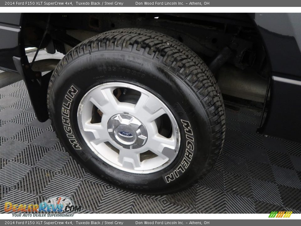 2014 Ford F150 XLT SuperCrew 4x4 Tuxedo Black / Steel Grey Photo #28