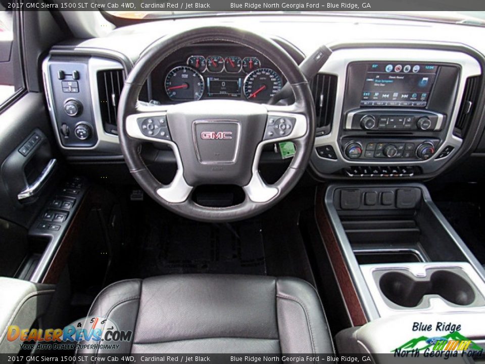 2017 GMC Sierra 1500 SLT Crew Cab 4WD Cardinal Red / Jet Black Photo #24
