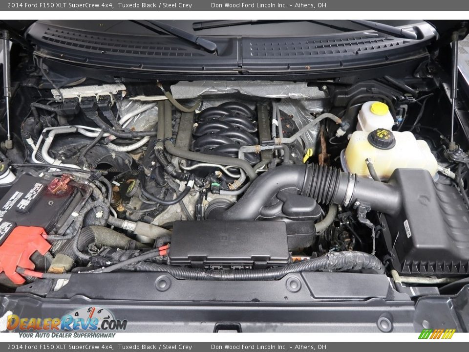 2014 Ford F150 XLT SuperCrew 4x4 Tuxedo Black / Steel Grey Photo #32