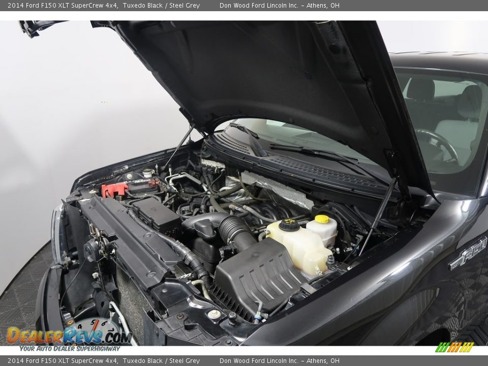 2014 Ford F150 XLT SuperCrew 4x4 Tuxedo Black / Steel Grey Photo #33