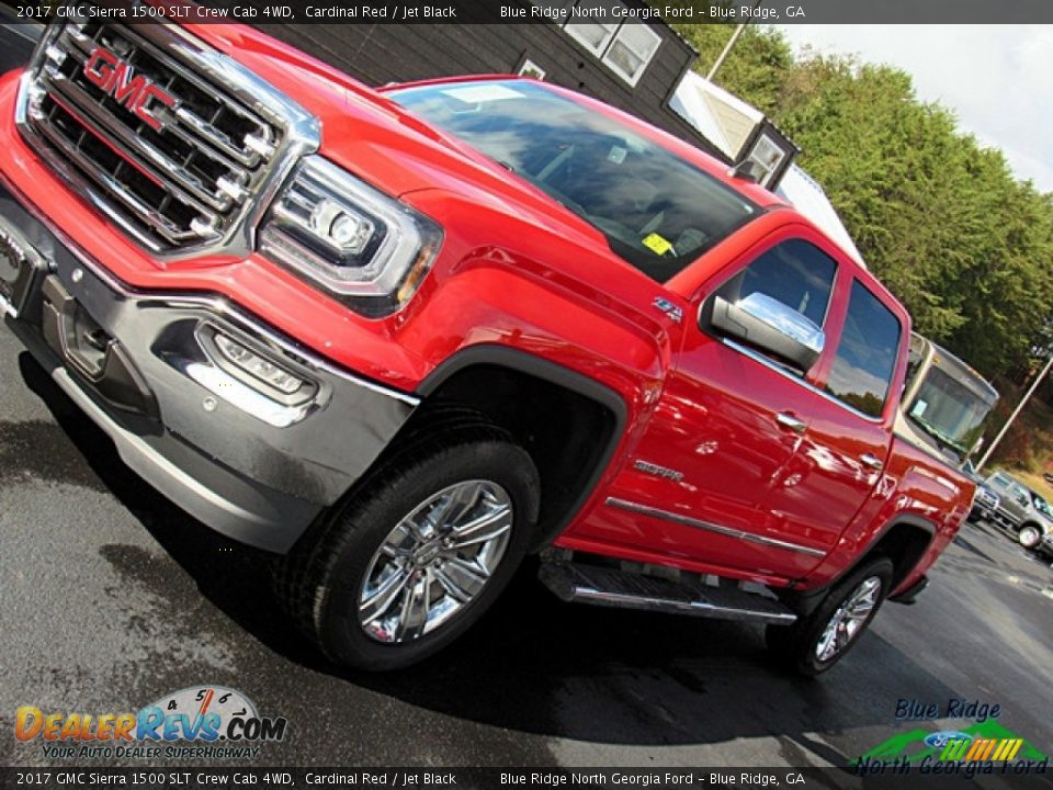 2017 GMC Sierra 1500 SLT Crew Cab 4WD Cardinal Red / Jet Black Photo #32