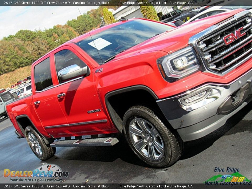 2017 GMC Sierra 1500 SLT Crew Cab 4WD Cardinal Red / Jet Black Photo #33
