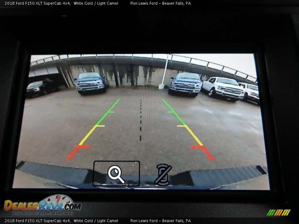 2018 Ford F150 XLT SuperCab 4x4 White Gold / Light Camel Photo #20