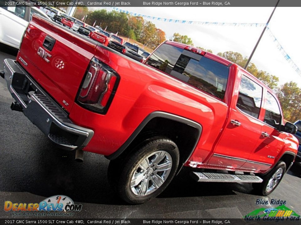 2017 GMC Sierra 1500 SLT Crew Cab 4WD Cardinal Red / Jet Black Photo #34