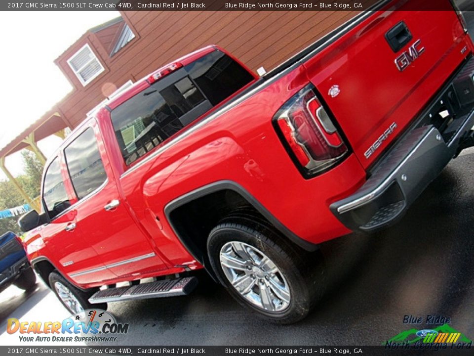 2017 GMC Sierra 1500 SLT Crew Cab 4WD Cardinal Red / Jet Black Photo #35