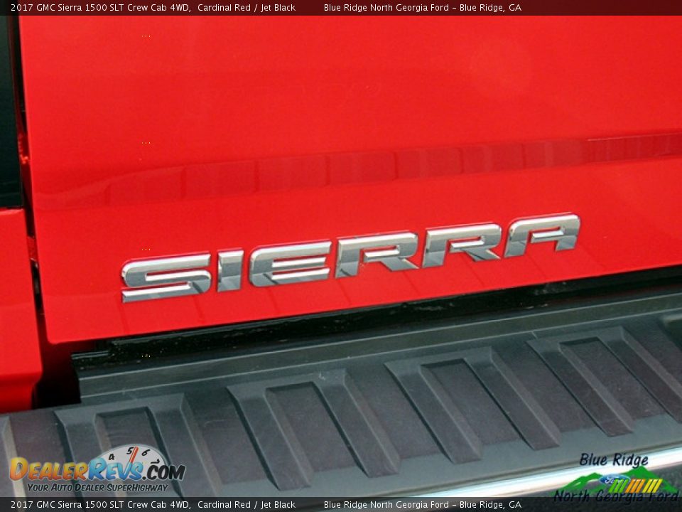 2017 GMC Sierra 1500 SLT Crew Cab 4WD Cardinal Red / Jet Black Photo #36