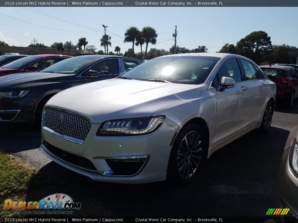 2019 Lincoln MKZ Hybrid Reserve I White Platinum / Cappuccino Photo #1