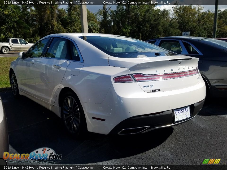 2019 Lincoln MKZ Hybrid Reserve I White Platinum / Cappuccino Photo #2