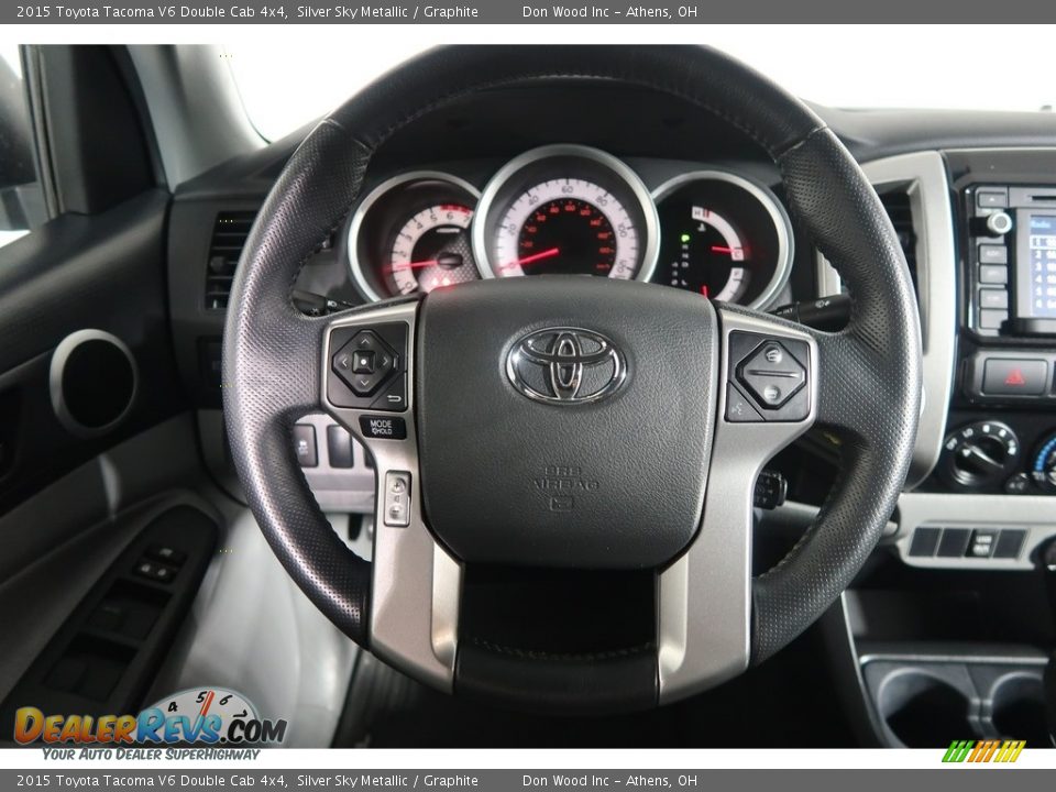 2015 Toyota Tacoma V6 Double Cab 4x4 Silver Sky Metallic / Graphite Photo #18