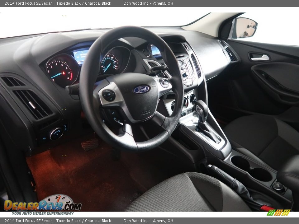 2014 Ford Focus SE Sedan Tuxedo Black / Charcoal Black Photo #13