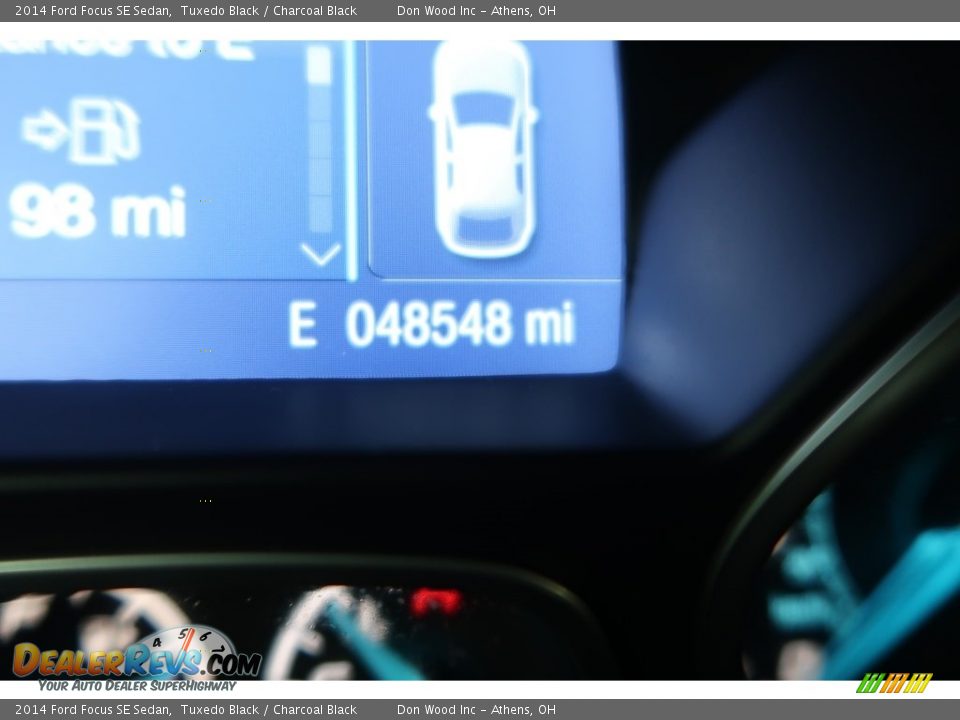 2014 Ford Focus SE Sedan Tuxedo Black / Charcoal Black Photo #22