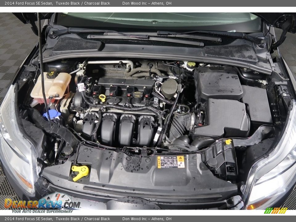 2014 Ford Focus SE Sedan Tuxedo Black / Charcoal Black Photo #35