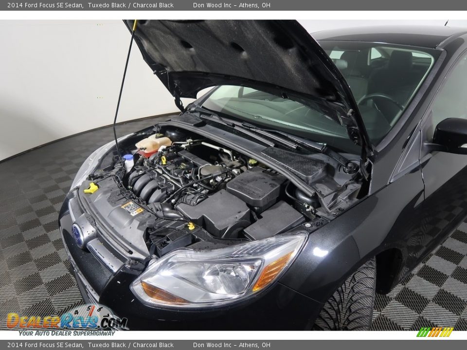 2014 Ford Focus SE Sedan Tuxedo Black / Charcoal Black Photo #36