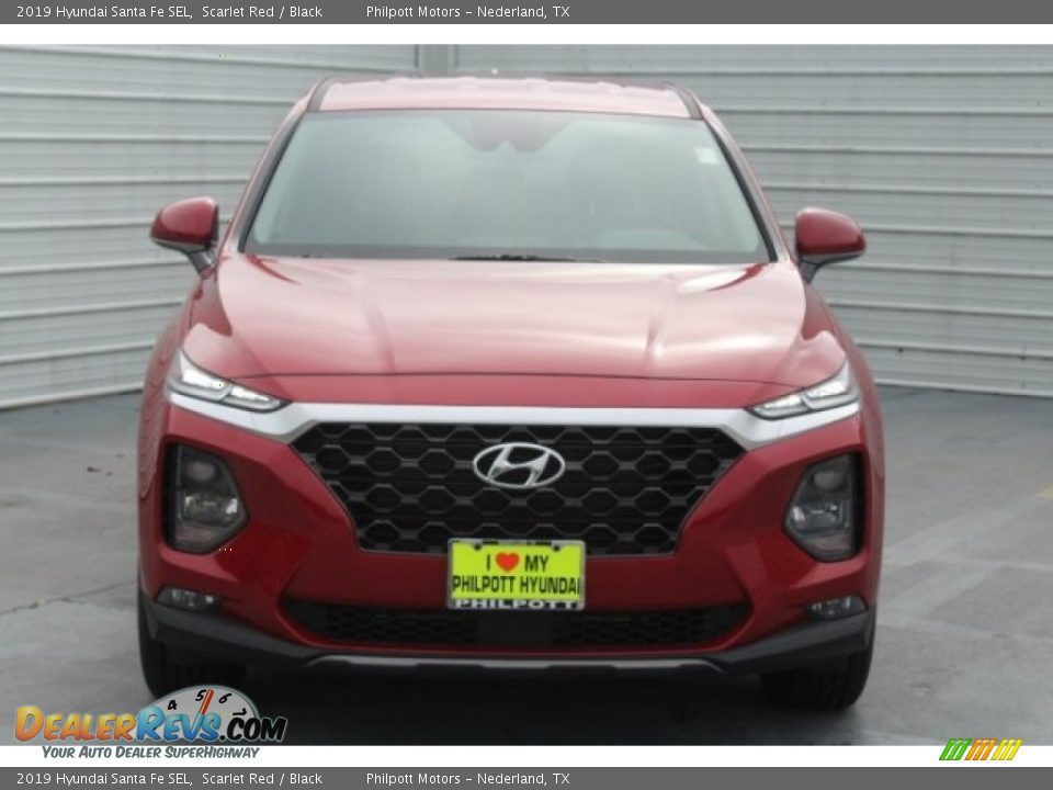 2019 Hyundai Santa Fe SEL Scarlet Red / Black Photo #2