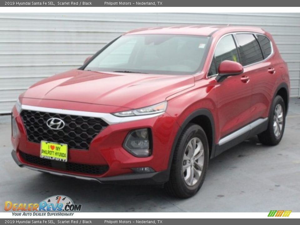 2019 Hyundai Santa Fe SEL Scarlet Red / Black Photo #3