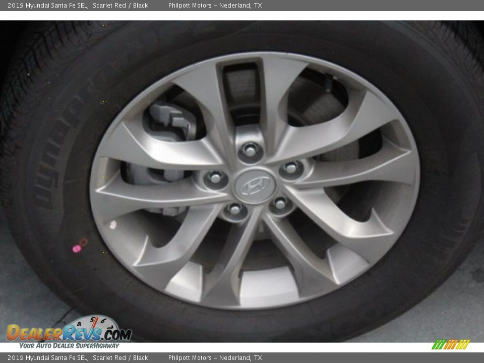 2019 Hyundai Santa Fe SEL Scarlet Red / Black Photo #5