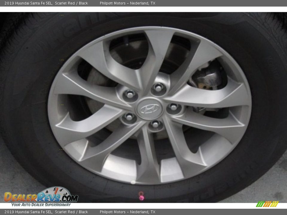2019 Hyundai Santa Fe SEL Scarlet Red / Black Photo #6