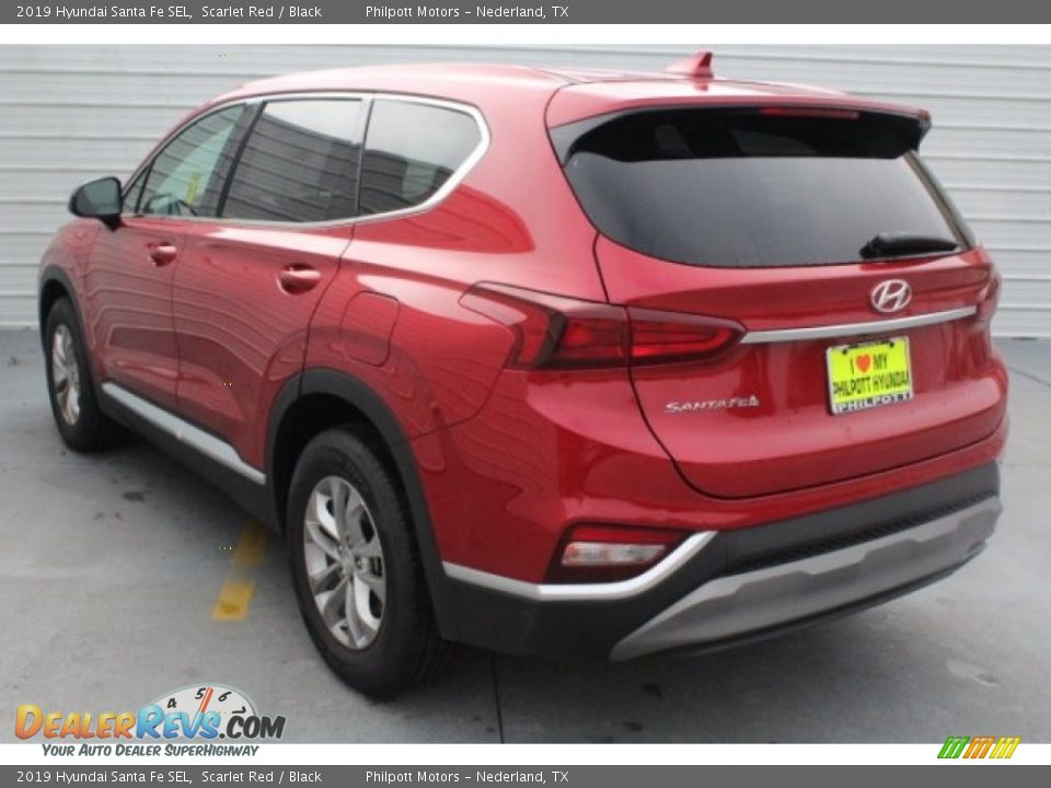 2019 Hyundai Santa Fe SEL Scarlet Red / Black Photo #7