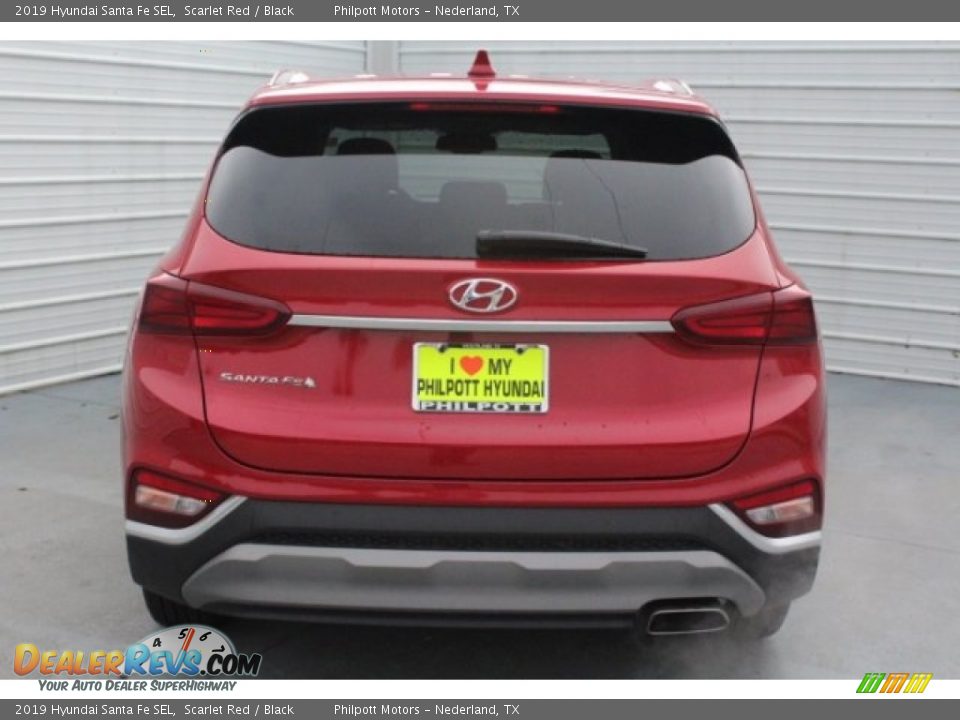 2019 Hyundai Santa Fe SEL Scarlet Red / Black Photo #8