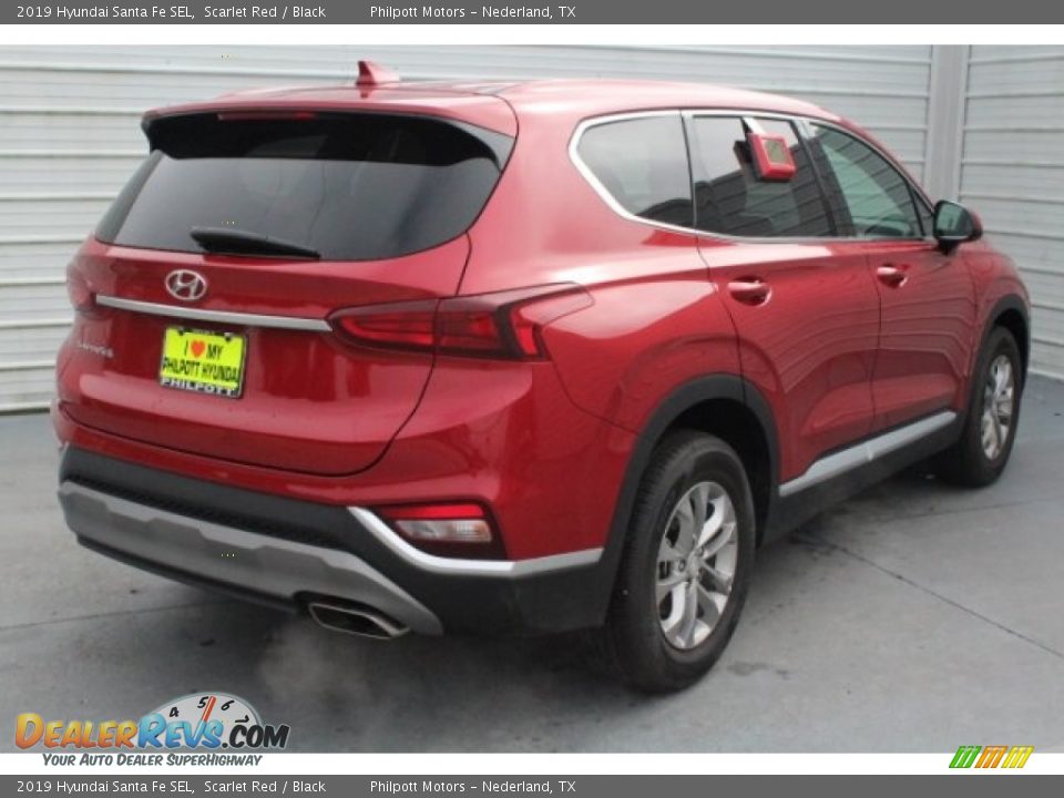 2019 Hyundai Santa Fe SEL Scarlet Red / Black Photo #9