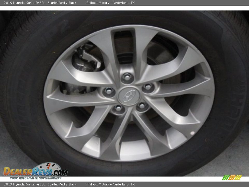 2019 Hyundai Santa Fe SEL Scarlet Red / Black Photo #10