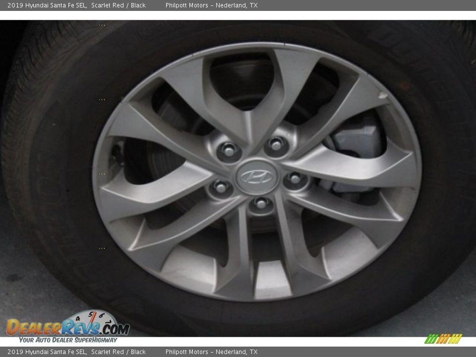 2019 Hyundai Santa Fe SEL Scarlet Red / Black Photo #11