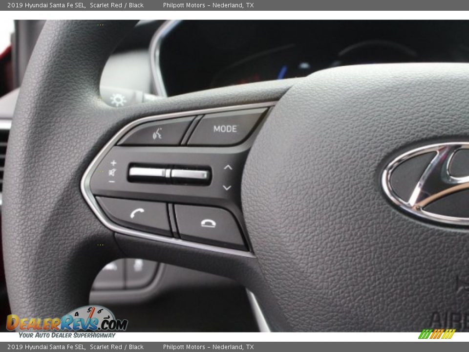 2019 Hyundai Santa Fe SEL Scarlet Red / Black Photo #19