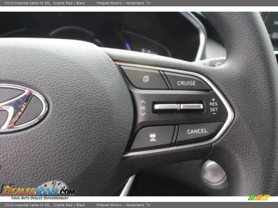 2019 Hyundai Santa Fe SEL Scarlet Red / Black Photo #20