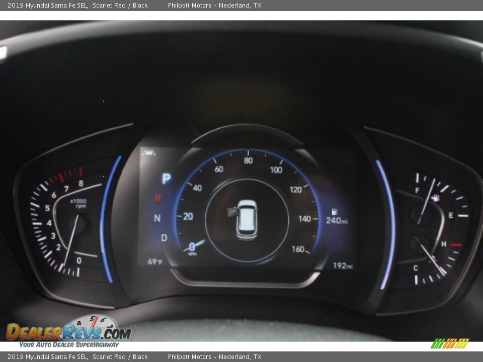 2019 Hyundai Santa Fe SEL Scarlet Red / Black Photo #21