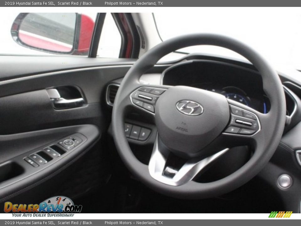 2019 Hyundai Santa Fe SEL Scarlet Red / Black Photo #25