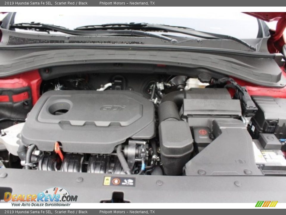 2019 Hyundai Santa Fe SEL Scarlet Red / Black Photo #32