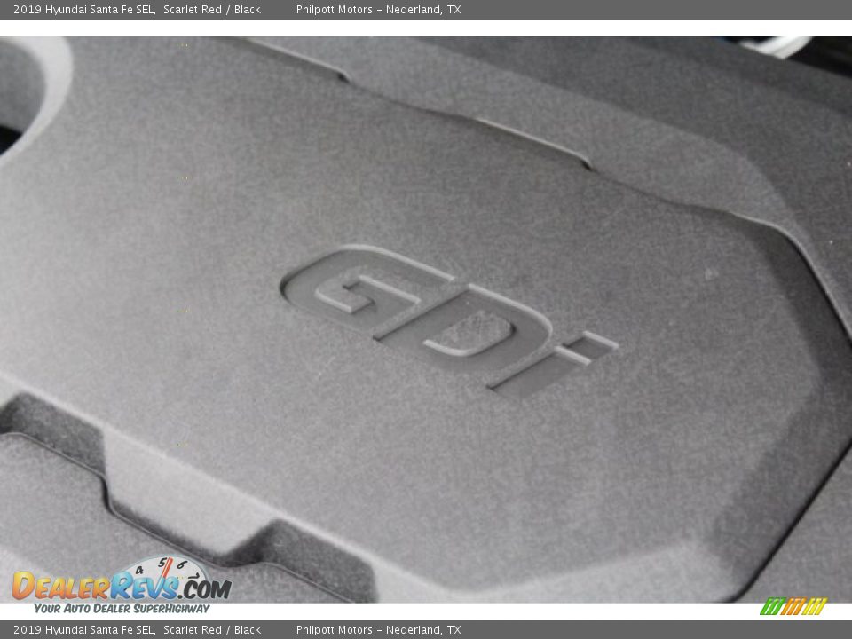 2019 Hyundai Santa Fe SEL Scarlet Red / Black Photo #33