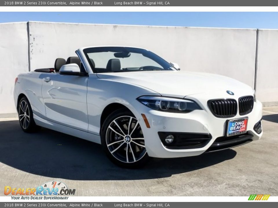 2018 BMW 2 Series 230i Convertible Alpine White / Black Photo #12