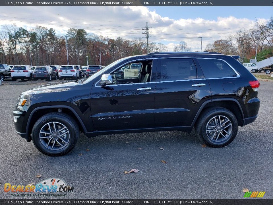 2019 Jeep Grand Cherokee Limited 4x4 Diamond Black Crystal Pearl / Black Photo #3