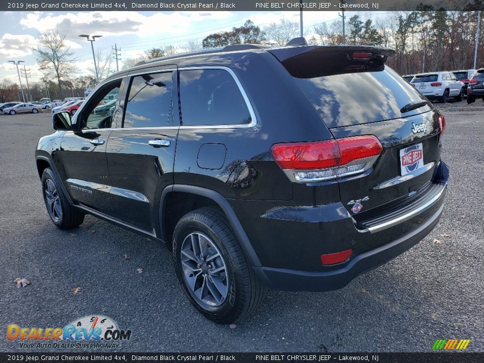 2019 Jeep Grand Cherokee Limited 4x4 Diamond Black Crystal Pearl / Black Photo #4