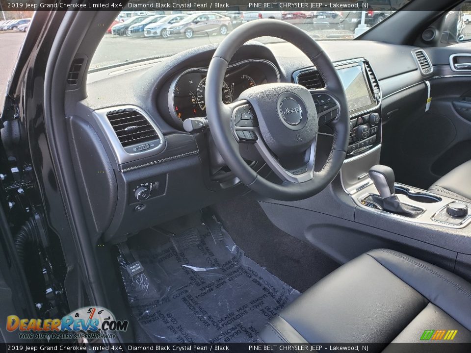 2019 Jeep Grand Cherokee Limited 4x4 Diamond Black Crystal Pearl / Black Photo #7