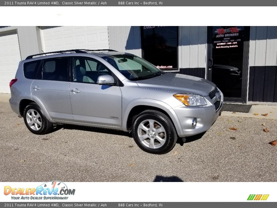 2011 Toyota RAV4 Limited 4WD Classic Silver Metallic / Ash Photo #7