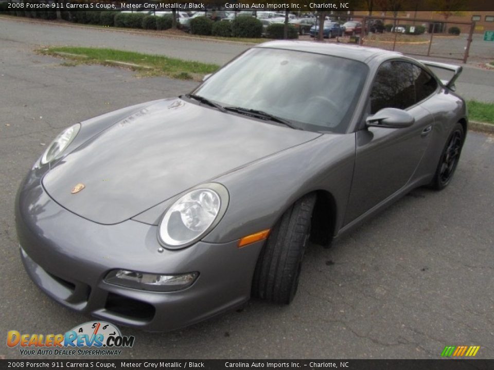 2008 Porsche 911 Carrera S Coupe Meteor Grey Metallic / Black Photo #3