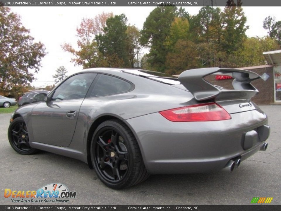 2008 Porsche 911 Carrera S Coupe Meteor Grey Metallic / Black Photo #5