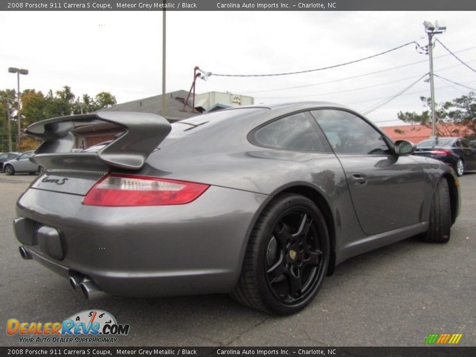 2008 Porsche 911 Carrera S Coupe Meteor Grey Metallic / Black Photo #7