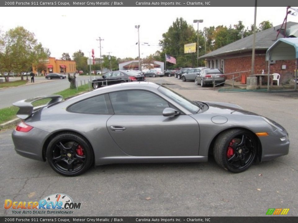 2008 Porsche 911 Carrera S Coupe Meteor Grey Metallic / Black Photo #8