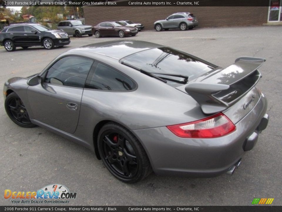 2008 Porsche 911 Carrera S Coupe Meteor Grey Metallic / Black Photo #12