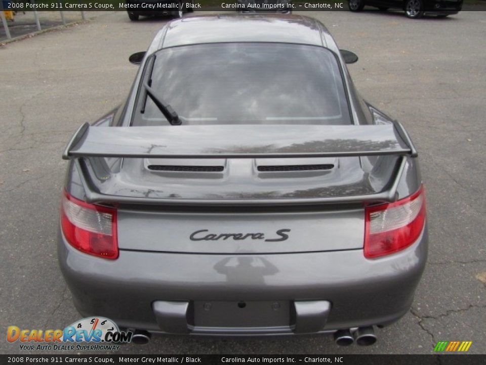2008 Porsche 911 Carrera S Coupe Meteor Grey Metallic / Black Photo #13