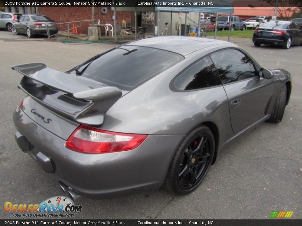 2008 Porsche 911 Carrera S Coupe Meteor Grey Metallic / Black Photo #14
