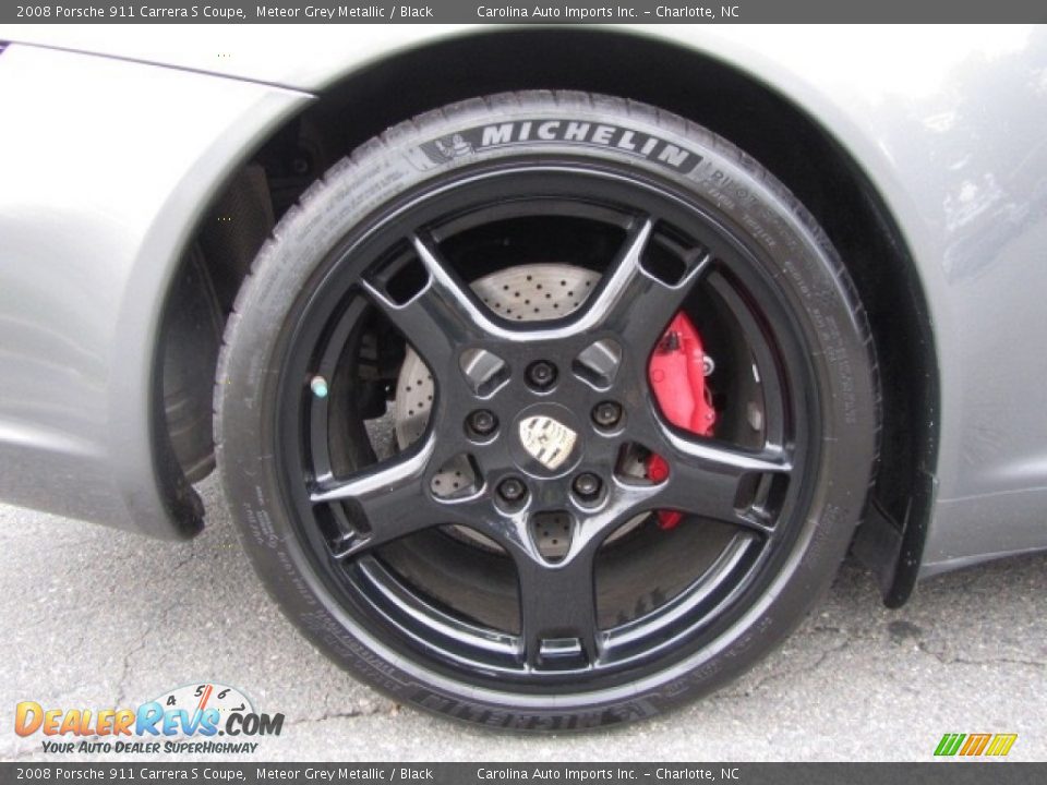 2008 Porsche 911 Carrera S Coupe Meteor Grey Metallic / Black Photo #15