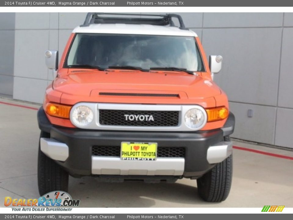 2014 Toyota FJ Cruiser 4WD Magma Orange / Dark Charcoal Photo #3